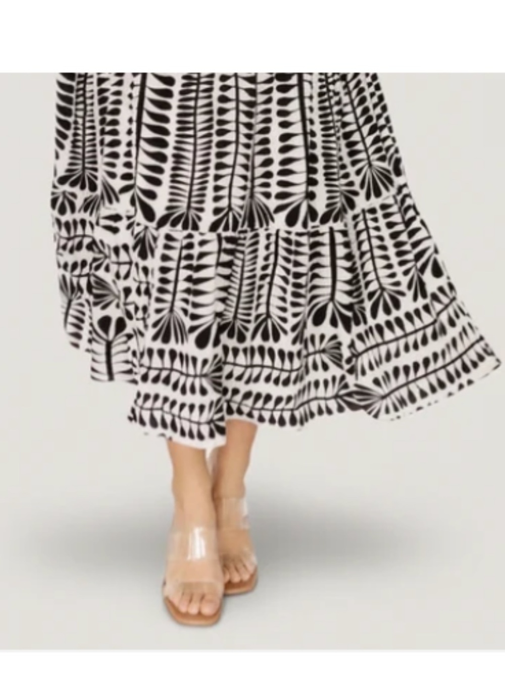 Baltic Born Austin Kimono Dress Black & White Design Midi Fully lined 100%  XL - Picture 2 of 8